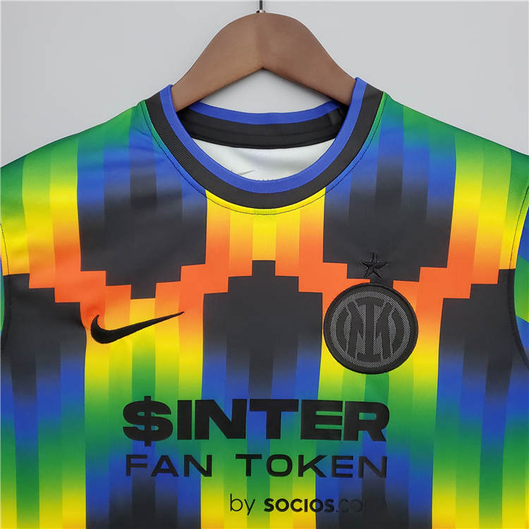 22/23 Inter Milan Pre Match Soccer Jersey Football Shirt - Click Image to Close